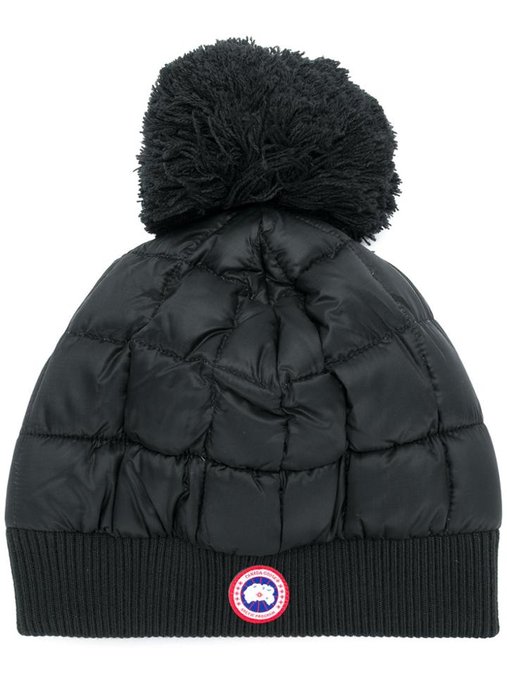 Canada Goose Padded Pompom Beanie - Black