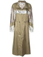 Isabel Marant Étoile Metallic Trench Raincoat - Gold