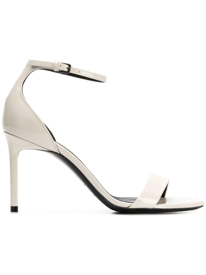 Saint Laurent Amber 105 Sandals - White