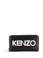Kenzo Monochrome Leather Wallet - Black