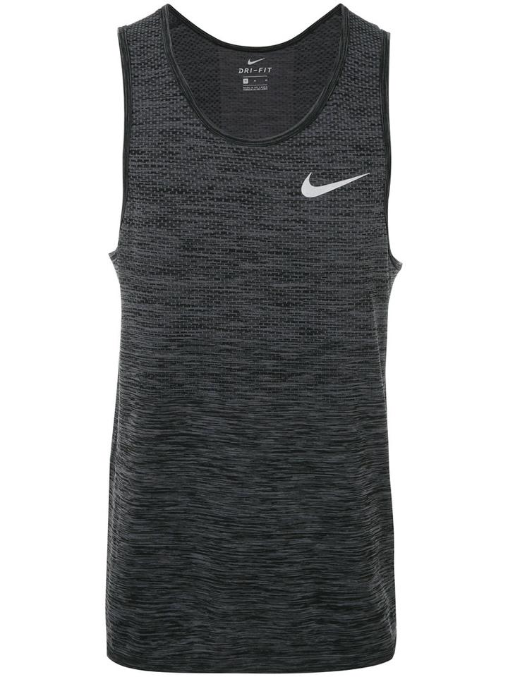 Nike - Dry Knit Running Tank Top - Men - Nylon/polyester - L, Grey, Nylon/polyester
