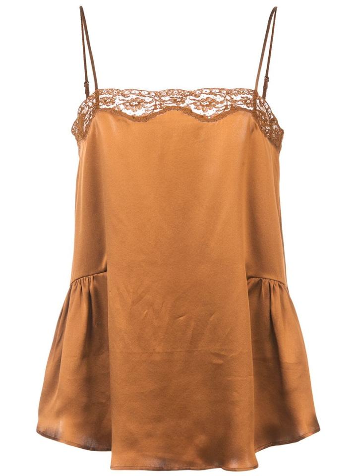 Mes Demoiselles Lace Detail Camisole Top - Nude & Neutrals