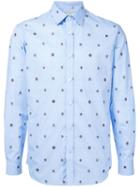 Gieves & Hawkes - Classic Printed Shirt - Men - Cotton - M, Blue, Cotton