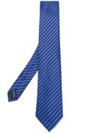 Salvatore Ferragamo Stitch Print Tie - Blue