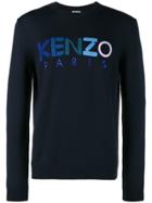 Kenzo Multi Stitch Logo Jumper - Blue
