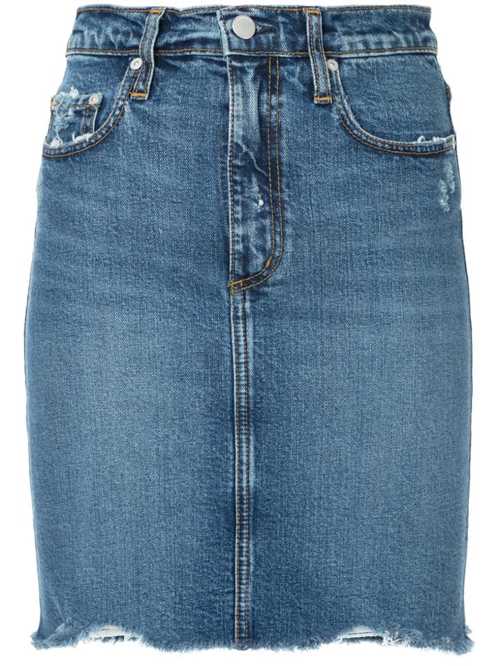 Nobody Denim Siren Skirt Loud - Blue