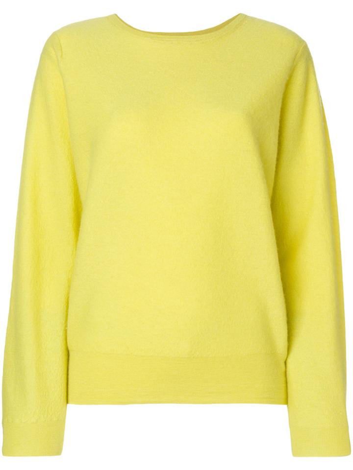 Vince Cashmere Crew Neck Jumper - Yellow & Orange