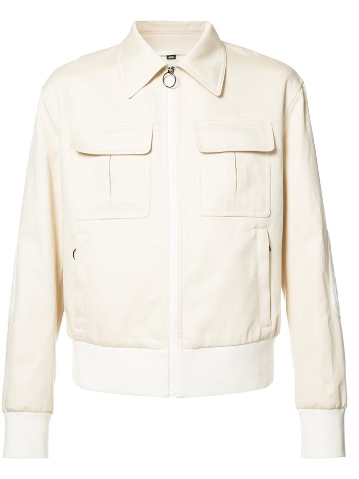 Neil Barrett Zipped Pocket Jacket - Nude & Neutrals