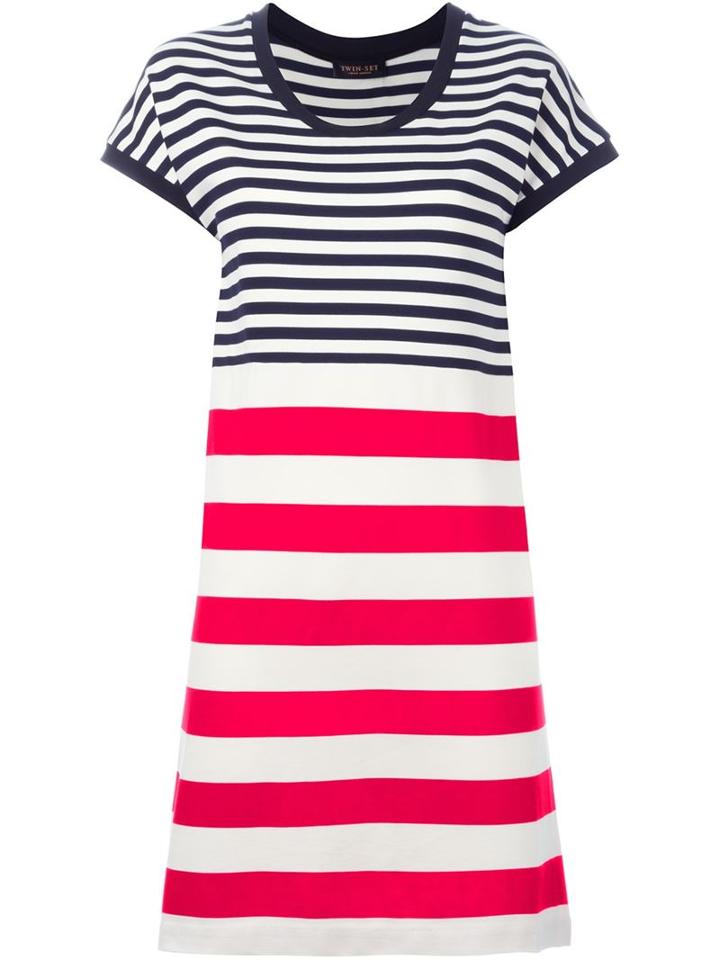 Twin-set Striped T-shirt Dress