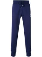 Love Moschino - Logo Print Drawstring Sweatpants - Men - Cotton - S, Blue, Cotton