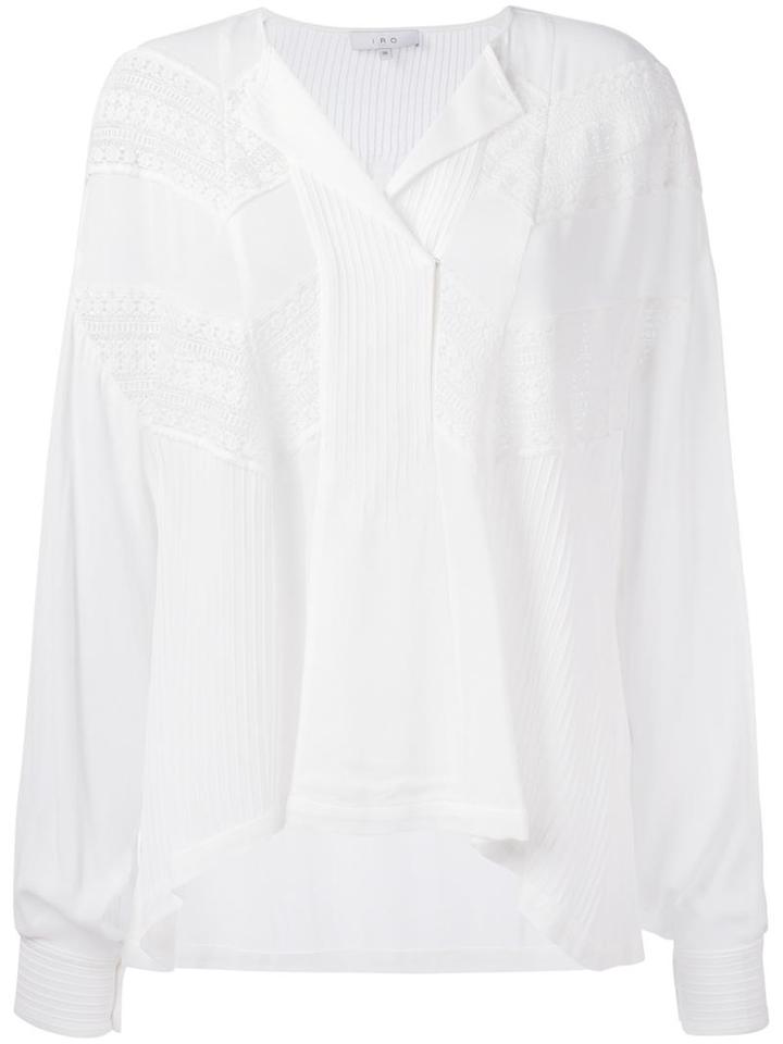 Iro Lace Appliqué Blouse, Women's, Size: 36, White, Rayon