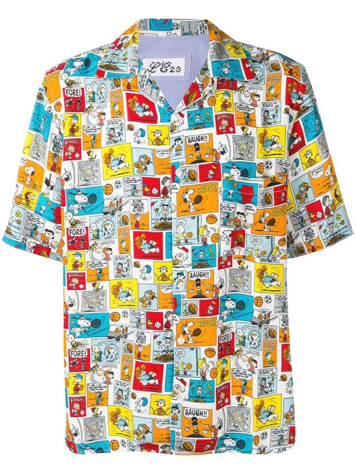 Lc23 Comic-strip Shirt - Orange