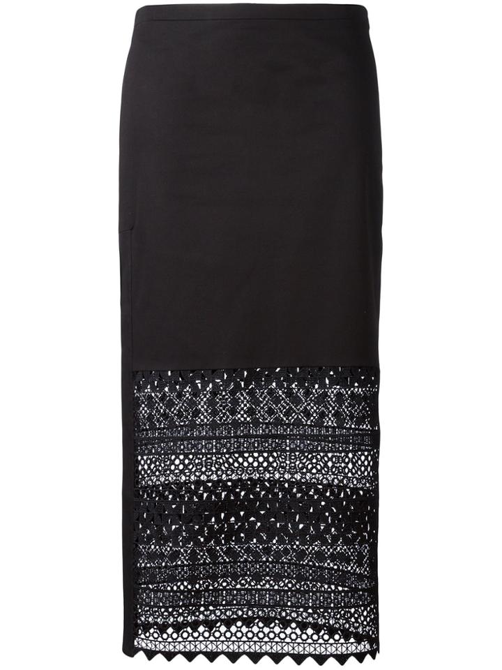 Gareth Pugh Woven Kilt - Black