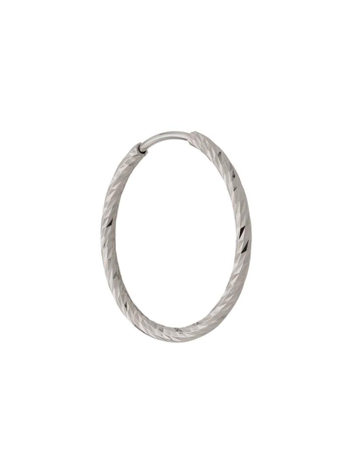 Maria Black 14kt White Gold Liv 15mm Hoop Earring - Silver