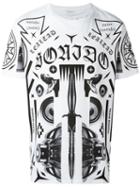 Marcelo Burlon County Of Milan Allover Print T-shirt, Men's, Size: Xs, White, Cotton