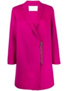 Fabiana Filippi Zip-up Oversized Coat - Pink