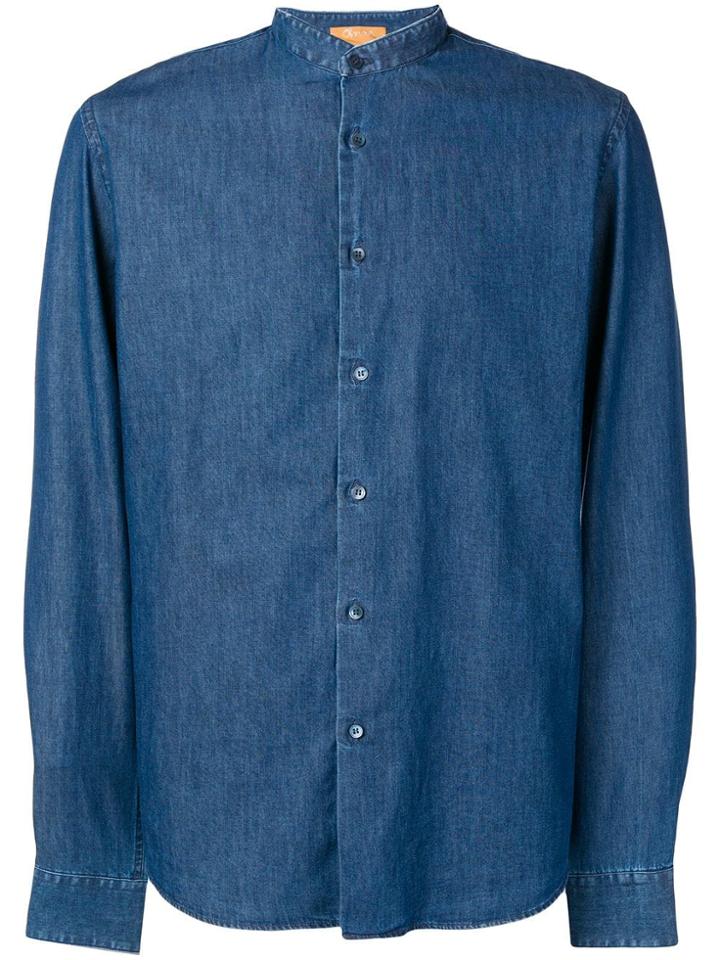 Obvious Basic Denim Shirt - Blue
