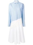 Ports 1961 Long Shirt With Lace Inserts - Blue