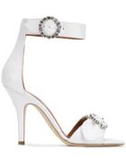 Paris Texas Buckle Sandals - White
