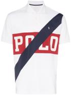 Polo Ralph Lauren Logo Stripe Polo Shirt - White