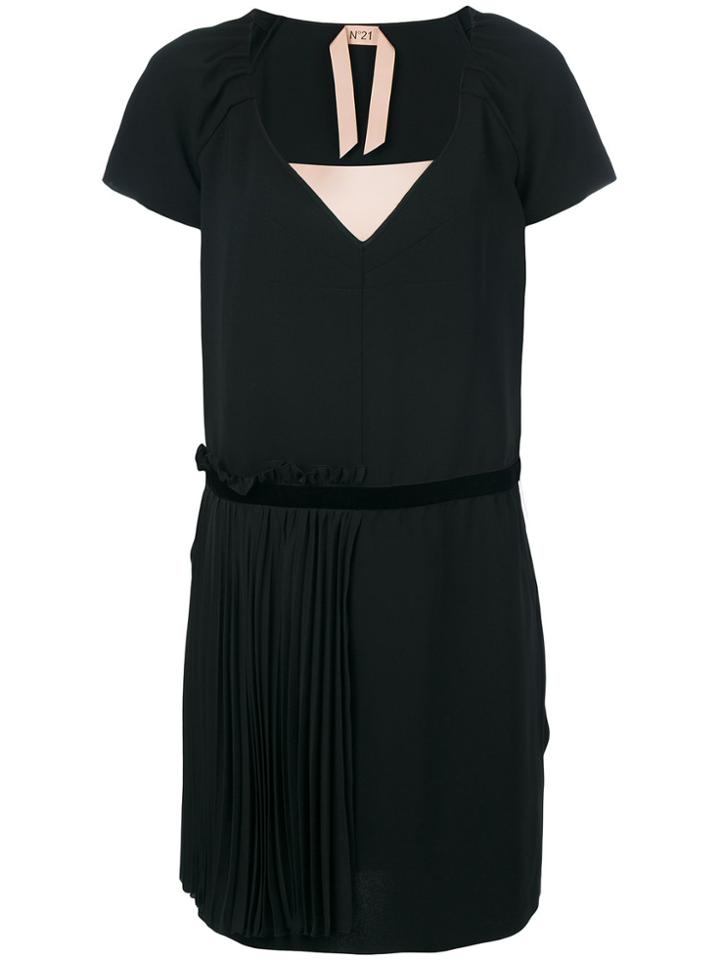 No21 V Neck Dress - Black