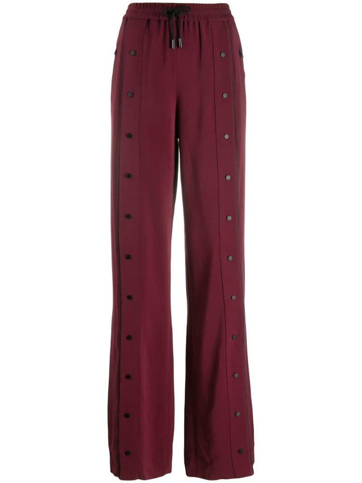Karl Lagerfeld Logo Snap Trousers - Red