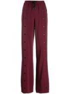 Karl Lagerfeld Logo Snap Trousers - Red