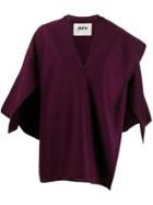 Maison Rabih Kayrouz Oversized Deconstructed Cape - Purple