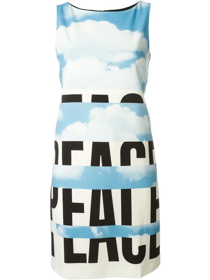Moschino Vintage Cloud Print Dress