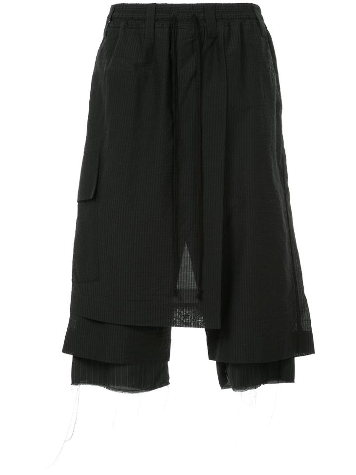Song For The Mute Slouched Cropped Trousers - Black