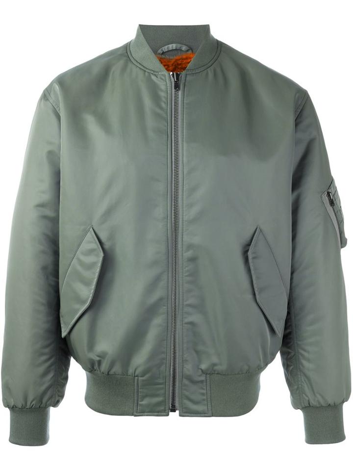 Yves Salomon Homme Fur Interior Bomber Jacket