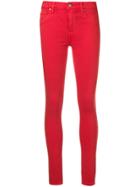 Hudson Skinny Fit Jeans - Red