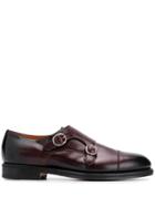 Santoni Buckled Derby Shoes - Red