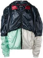 Y/project Colour Block Hooded Jacket - Blue