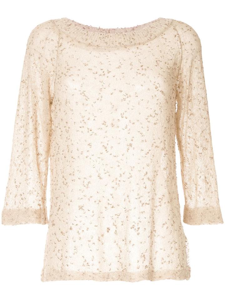 Snobby Sheep Metallic Jumper - Yellow