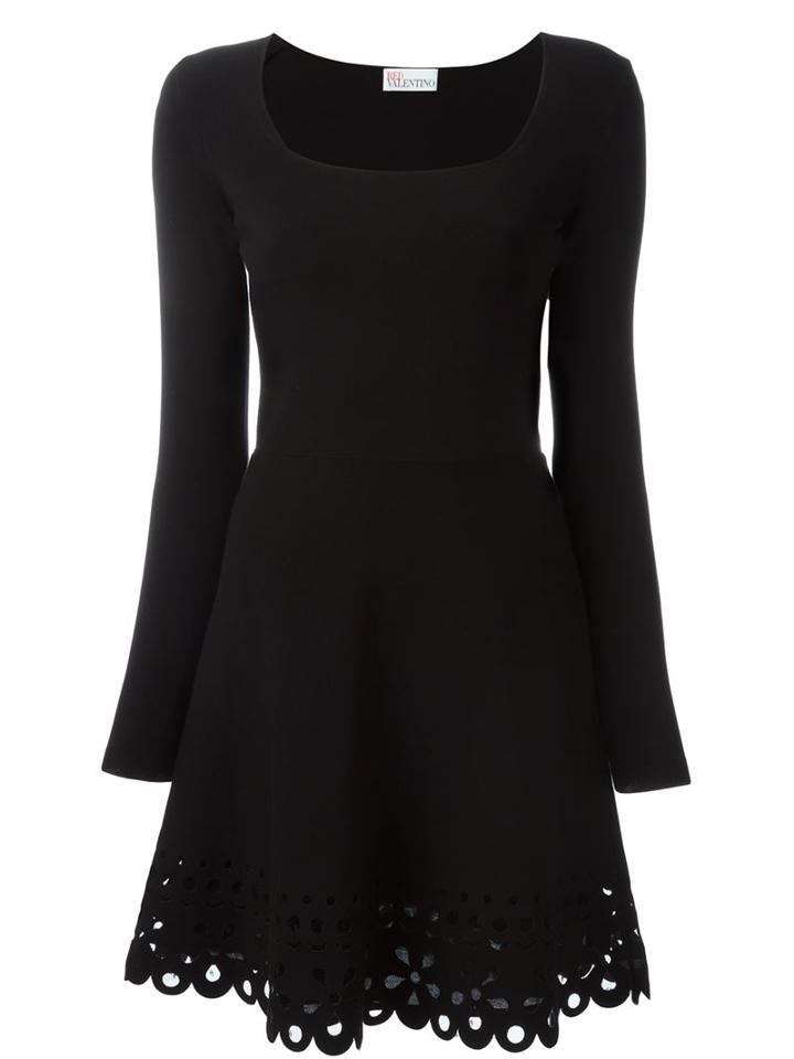 Red Valentino Laser Cut Hem Dress