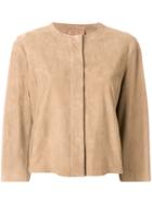 Drome Boxy Cropped Jacket - Nude & Neutrals