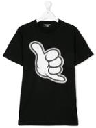 Neil Barrett Kids Teen Graphic Print T-shirt - Black