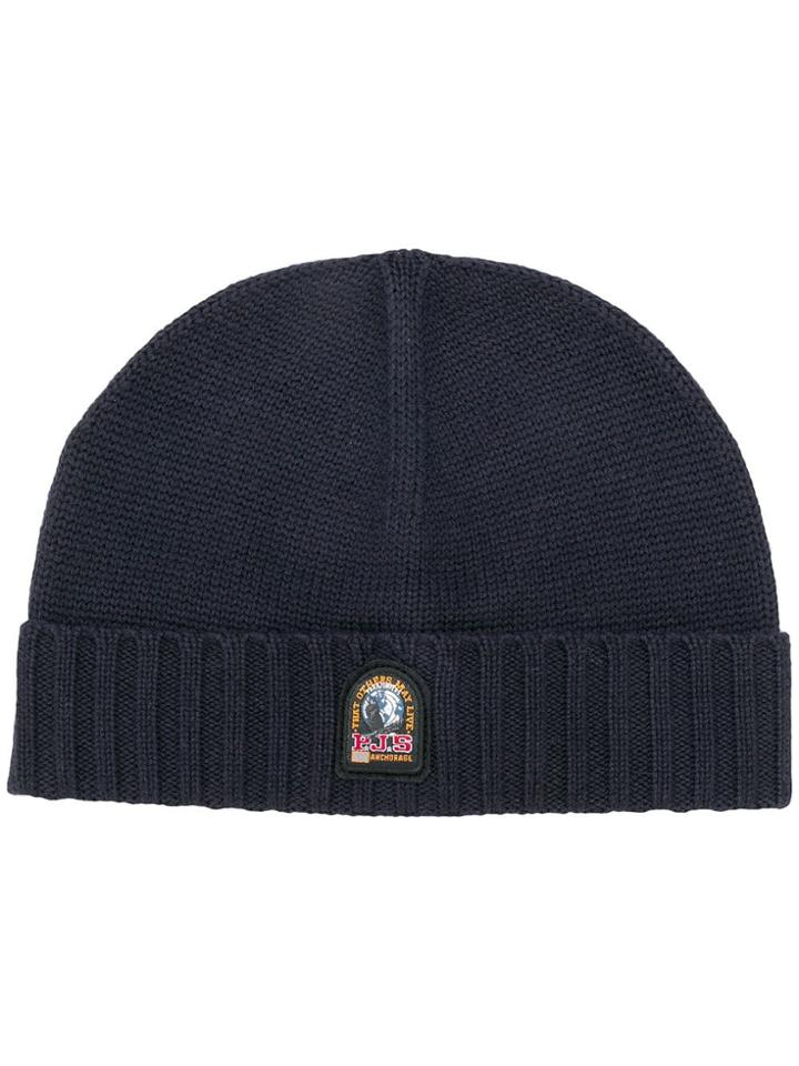 Parajumpers Logo Patch Beanie - Black