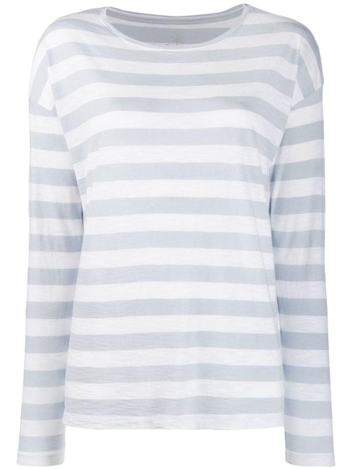 Juvia Striped Jersey Top - Blue