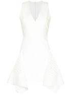 Dion Lee Bias Perforated Mini Dress - White