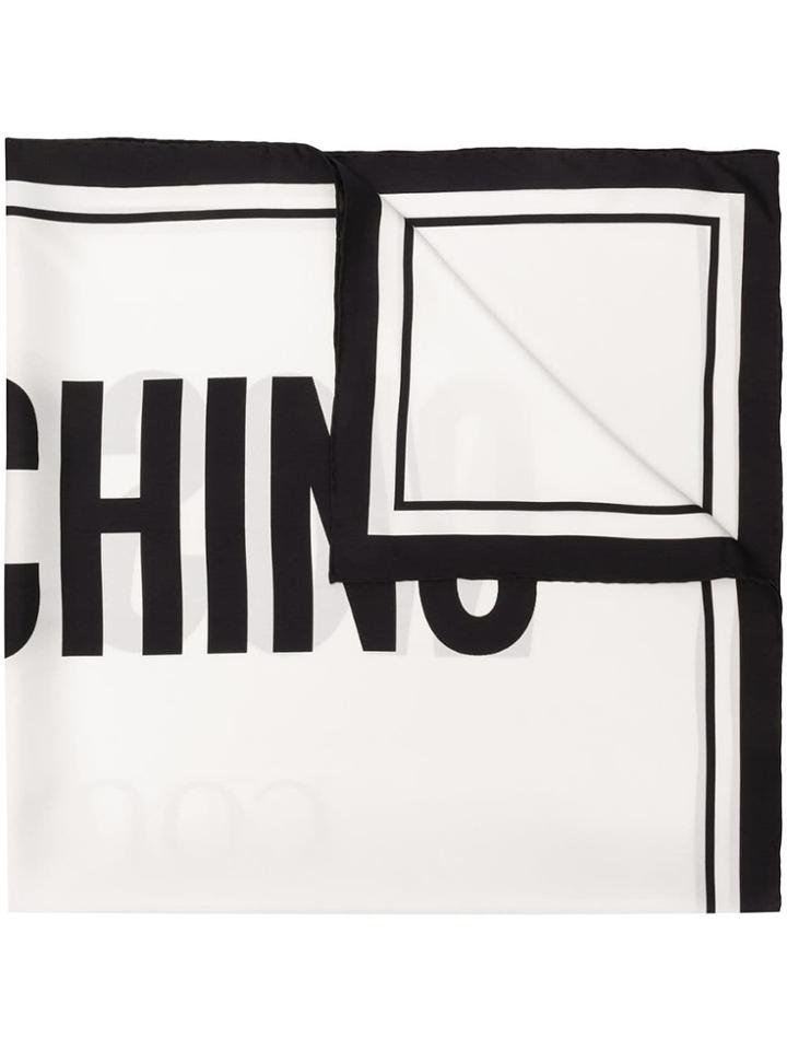 Moschino Moschino Couture Logo Foulard - White