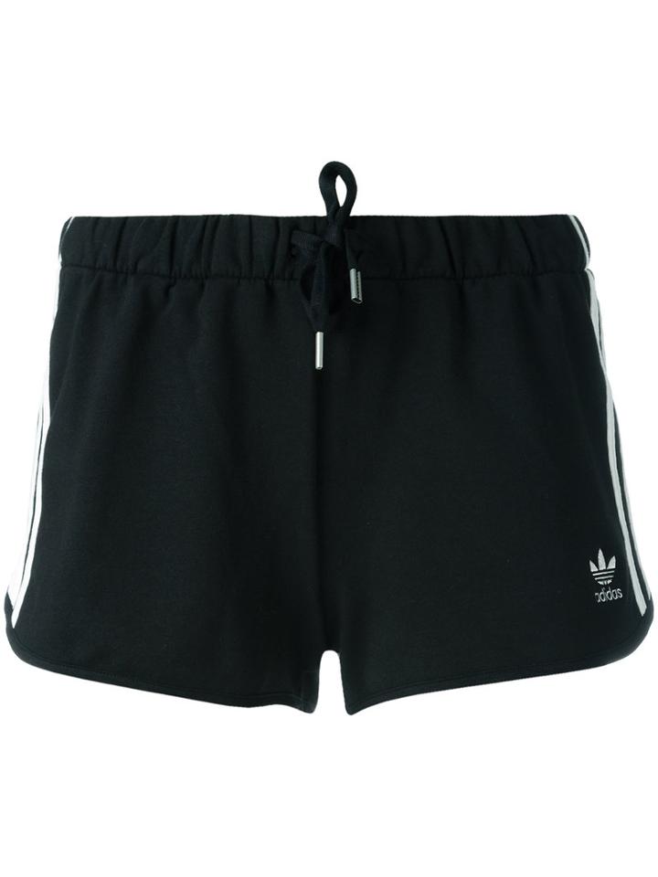 Adidas Originals Classic Logo Track Shorts, Size: 42, Black, Cotton/spandex/elastane