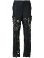 Toga Patent Panelled Trousers - Blue