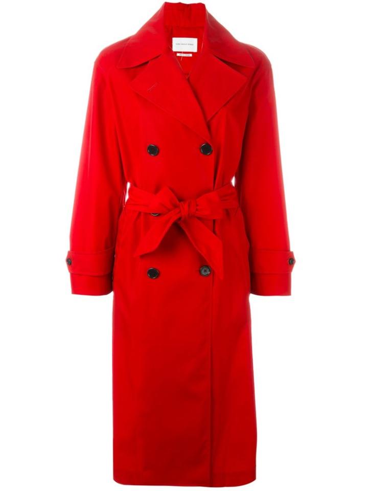 Isabel Marant Étoile 'dani' Trench Coat, Women's, Size: 34, Red, Cotton/polyamide