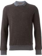 Eleventy Collared Sweater, Men's, Size: Xxl, Grey, Cotton/wool