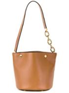 Marni Bucket Tote Bag, Women's, Brown, Calf Leather