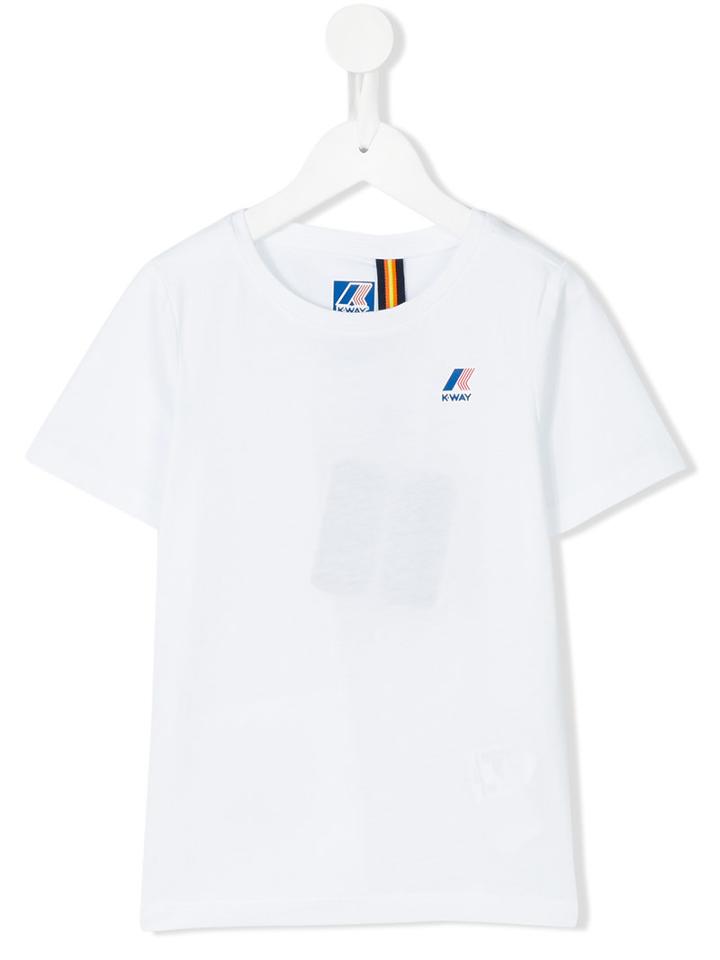 K Way Kids - Chest Logo T-shirt - Kids - Cotton - 12 Yrs, White