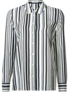 Equipment Striped Shirt, Women's, Size: Xs, White, Silk