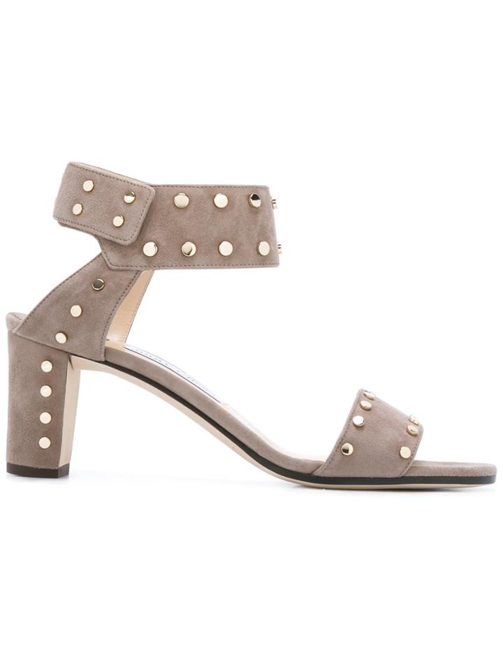 Jimmy Choo Veto 65 Sandals - Nude & Neutrals